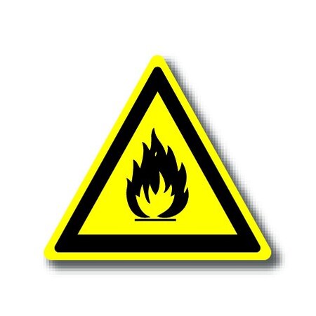 Ergomat 16in TRIANGLE SIGNS - Open Flame DSV-SIGN 256 #1358 -UEN